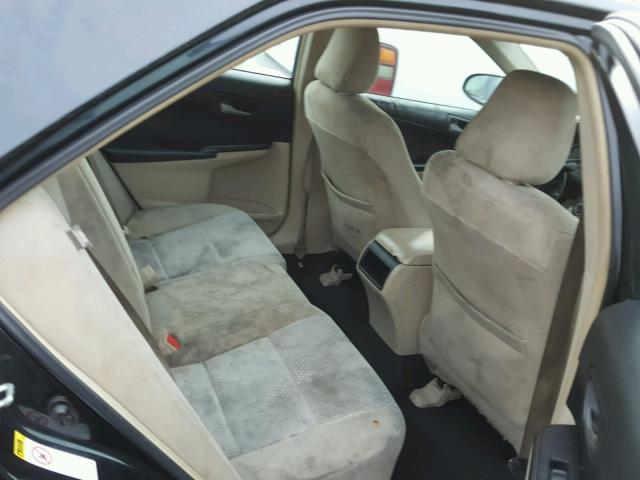4T4BF1FKXCR183234 - 2012 TOYOTA CAMRY BASE BLACK photo 6