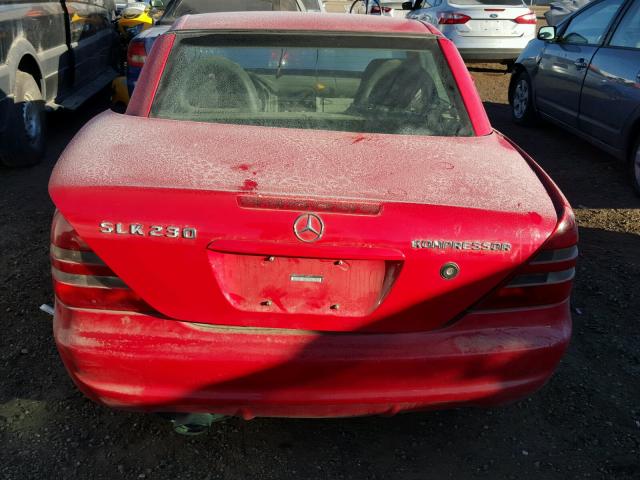 WDBKK47F3YF154472 - 2000 MERCEDES-BENZ SLK 230 KO RED photo 6