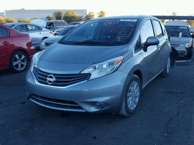 3N1CE2CP0EL380375 - 2014 NISSAN VERSA NOTE SILVER photo 2