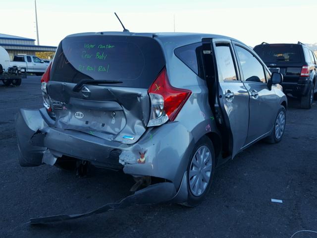 3N1CE2CP0EL380375 - 2014 NISSAN VERSA NOTE SILVER photo 4