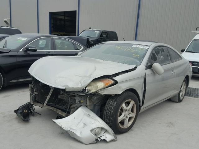 4T1CE38P64U853806 - 2004 TOYOTA CAMRY SOLA SILVER photo 2