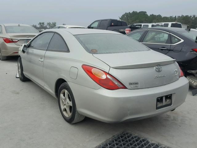 4T1CE38P64U853806 - 2004 TOYOTA CAMRY SOLA SILVER photo 3