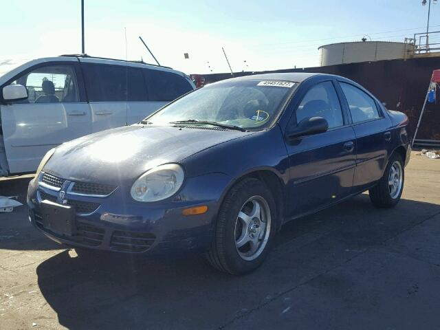 1B3ES56C74D617703 - 2004 DODGE NEON SXT BLUE photo 2