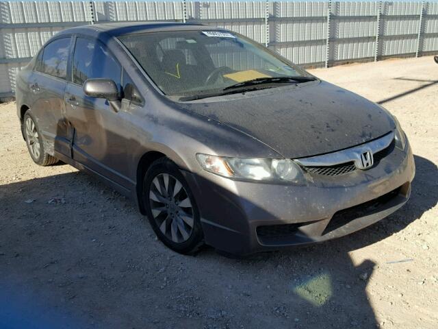 1HGFA16909L003416 - 2009 HONDA CIVIC EXL GRAY photo 1