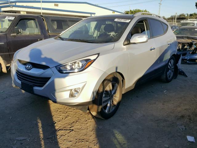 KM8JU3AG7EU863749 - 2014 HYUNDAI TUCSON GLS SILVER photo 2