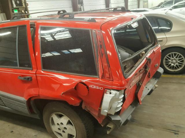 1J4GZ58Y5SC617644 - 1995 JEEP GRAND CHER RED photo 10