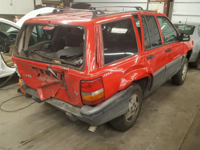 1J4GZ58Y5SC617644 - 1995 JEEP GRAND CHER RED photo 4