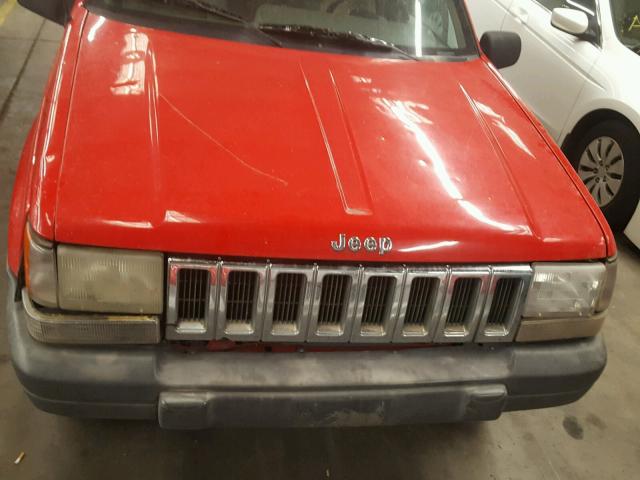 1J4GZ58Y5SC617644 - 1995 JEEP GRAND CHER RED photo 7