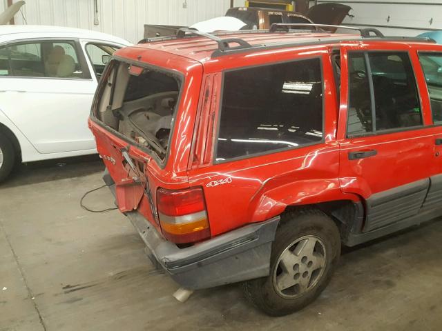 1J4GZ58Y5SC617644 - 1995 JEEP GRAND CHER RED photo 9