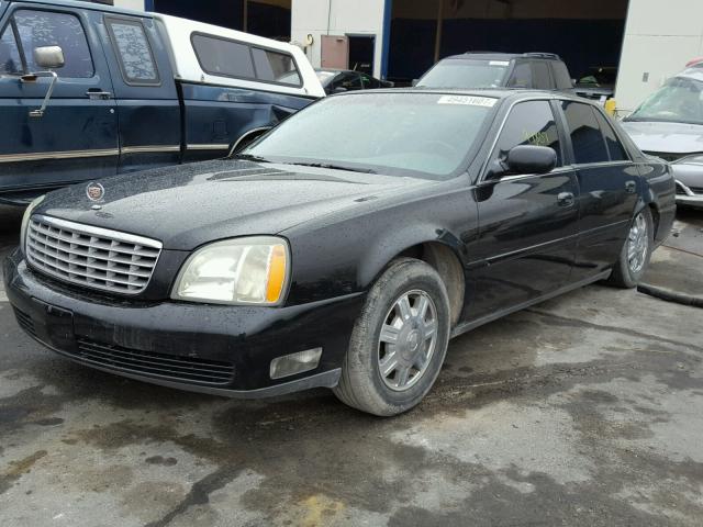 1G6KD54YX4U216532 - 2004 CADILLAC DEVILLE BLACK photo 2