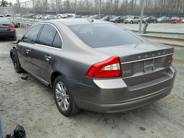 YV1AS982291095817 - 2009 VOLVO S80 3.2 GRAY photo 3