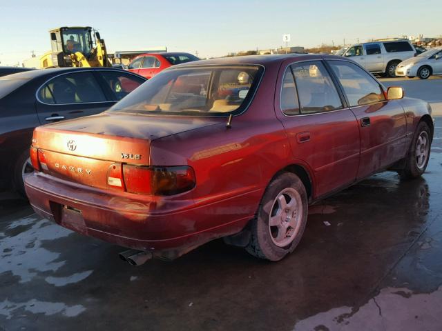 4T1GK12E6SU089443 - 1995 TOYOTA CAMRY LE RED photo 4