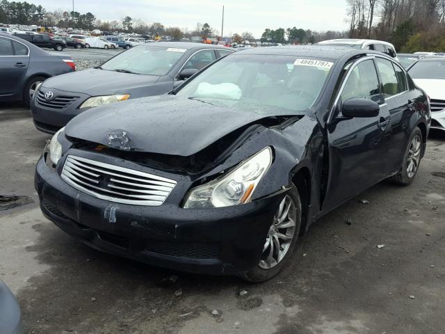 JNKBV61E18M217907 - 2008 INFINITI G35 BLACK photo 2