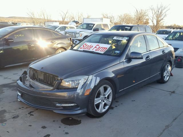 WDDGF5EB8BR139091 - 2011 MERCURY C300 GRAY photo 2