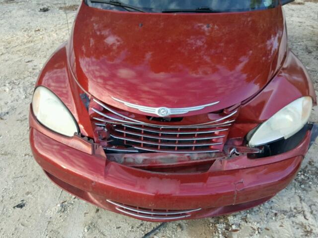 3C8FY68B05T600909 - 2005 CHRYSLER PT CRUISER BURGUNDY photo 7