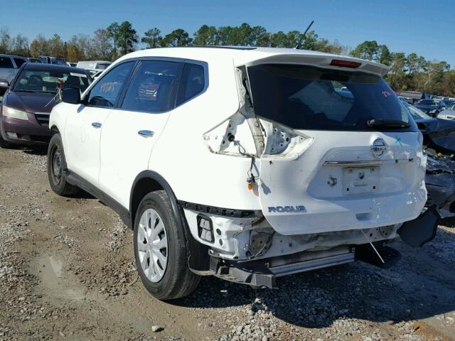 5N1AT2MTXFC841726 - 2015 NISSAN ROGUE S WHITE photo 3