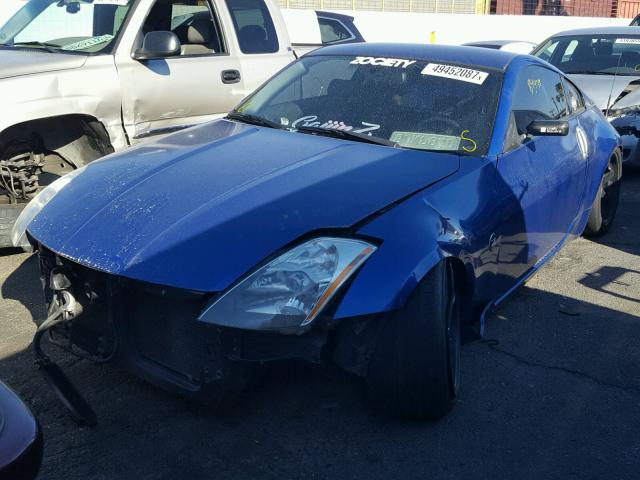 JN1AZ34DX4M101637 - 2004 NISSAN 350Z COUPE BLUE photo 2