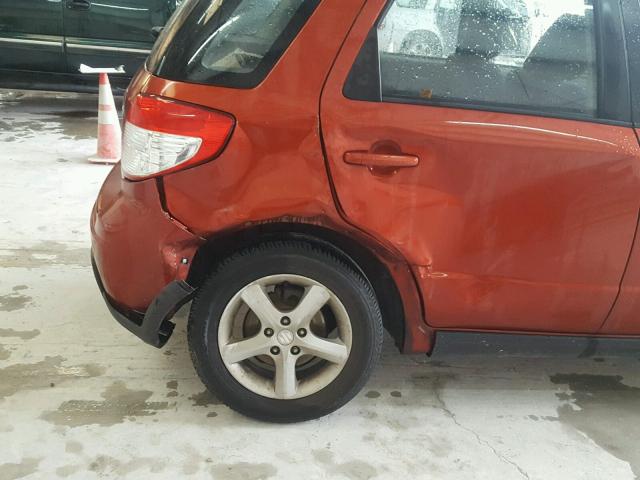 JS2YA413285101321 - 2008 SUZUKI SX4 BASE ORANGE photo 9