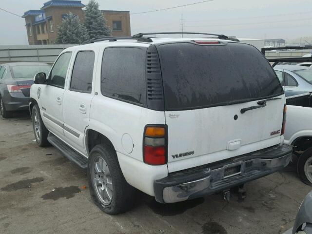 1GKEK13T35J135829 - 2005 GMC YUKON WHITE photo 3