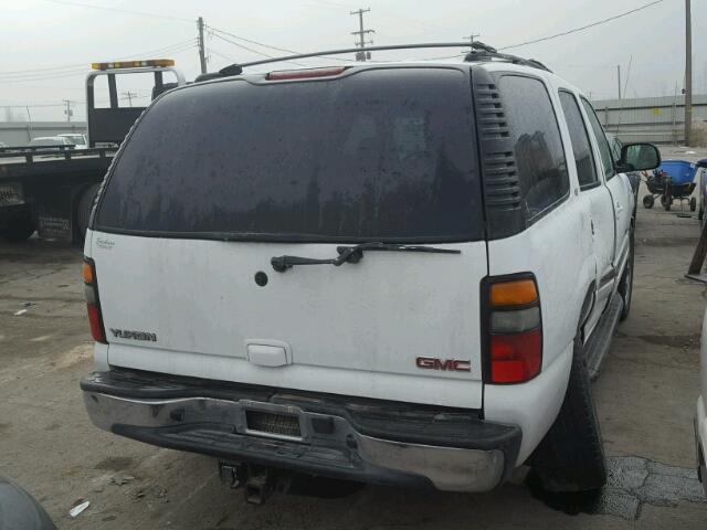 1GKEK13T35J135829 - 2005 GMC YUKON WHITE photo 4