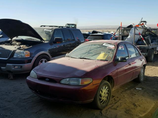 1FAFP13P2XW127219 - 1999 FORD ESCORT SE MAROON photo 2