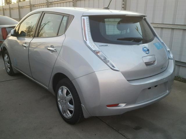 1N4AZ0CP9DC405061 - 2013 NISSAN LEAF S SILVER photo 3