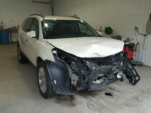 1GNKRGED0BJ232279 - 2011 CHEVROLET TRAVERSE L WHITE photo 1