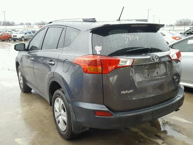 2T3ZFREV0FW148281 - 2015 TOYOTA RAV4 LE GRAY photo 3