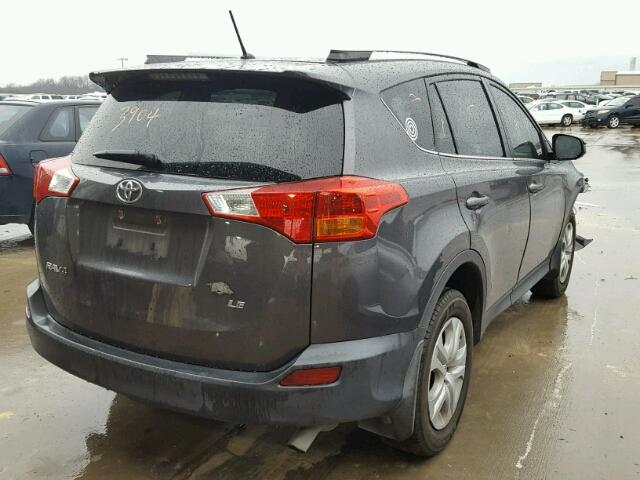 2T3ZFREV0FW148281 - 2015 TOYOTA RAV4 LE GRAY photo 4