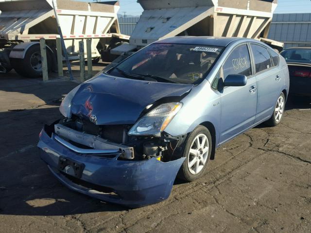 JTDKB20U497879301 - 2009 TOYOTA PRIUS BLUE photo 2