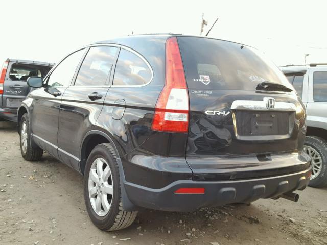 5J6RE38739L033964 - 2009 HONDA CR-V EXL BLACK photo 3