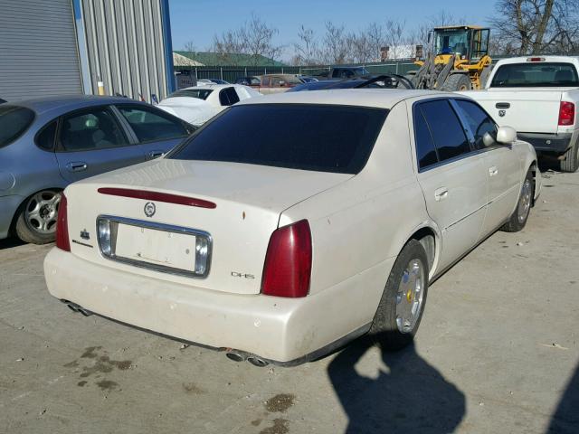 1G6KE57Y5YU279049 - 2000 CADILLAC DEVILLE DH WHITE photo 4