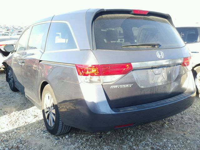 5FNRL5H43EB077571 - 2014 HONDA ODYSSEY EX GRAY photo 3