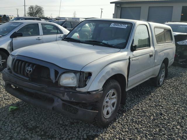 5TENL42N13Z154265 - 2003 TOYOTA TACOMA SILVER photo 2