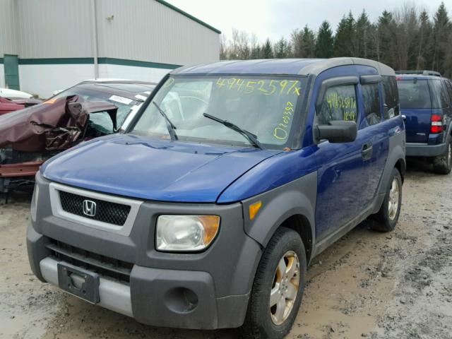 5J6YH27604L002248 - 2004 HONDA ELEMENT EX BLUE photo 2