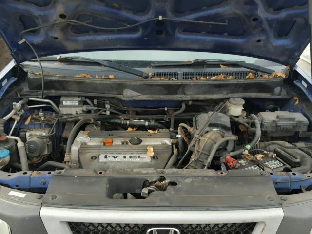 5J6YH27604L002248 - 2004 HONDA ELEMENT EX BLUE photo 7