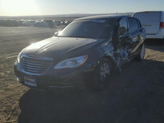 1C3CCBAB9CN274079 - 2012 CHRYSLER 200 LX BLACK photo 2