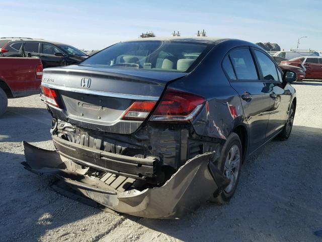 19XFB2F59DE215313 - 2013 HONDA CIVIC LX GRAY photo 4