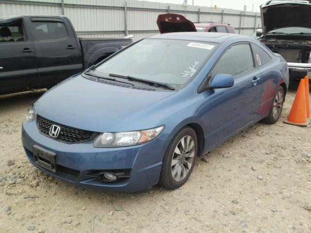 2HGFG1B93AH522756 - 2010 HONDA CIVIC EXL BLUE photo 2