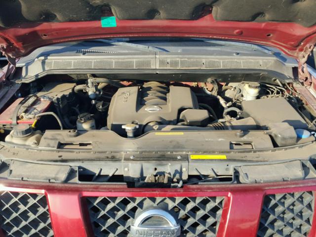 1N6AA06B64N502012 - 2004 NISSAN TITAN XE RED photo 7