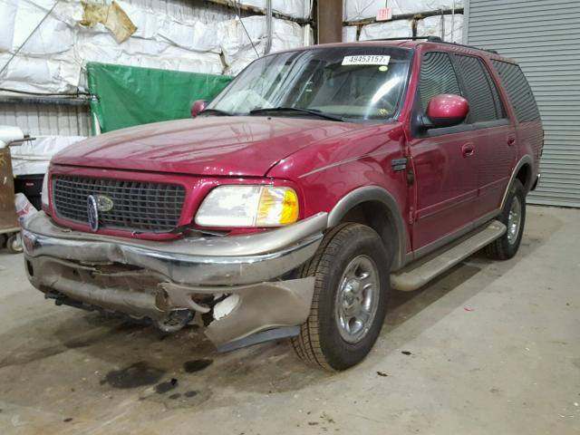 1FMPU18L8YLA86235 - 2000 FORD EXPEDITION RED photo 2