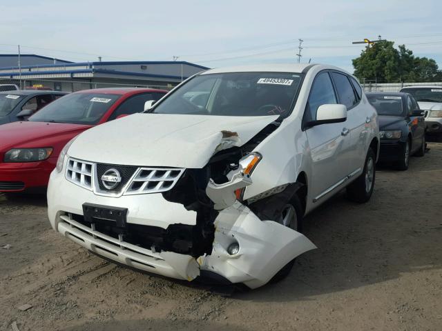 JN8AS5MT6DW538211 - 2013 NISSAN ROGUE S WHITE photo 2