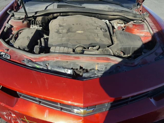 2G1FB1E31F9127912 - 2015 CHEVROLET CAMARO LS RED photo 7