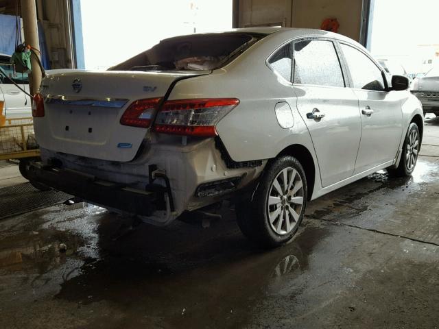 3N1AB7AP0EL653024 - 2014 NISSAN SENTRA S WHITE photo 4