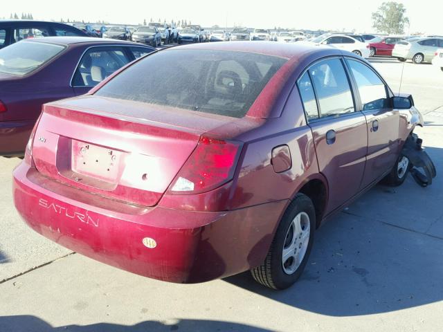 1G8AG52F25Z161235 - 2005 SATURN ION LEVEL RED photo 4