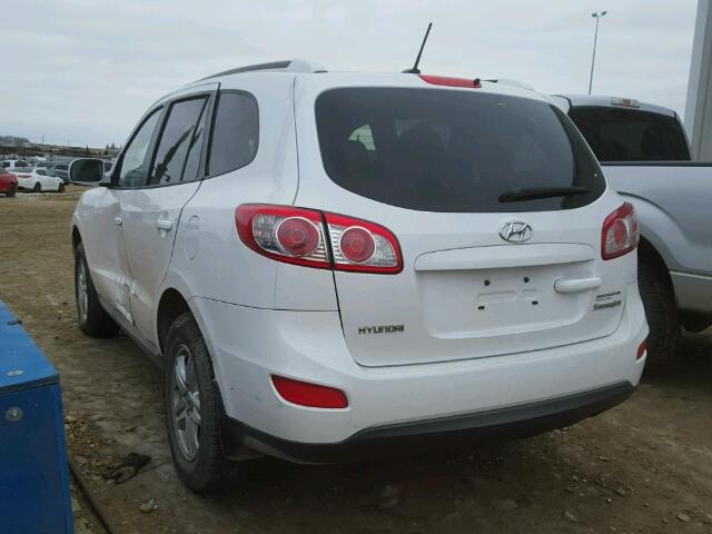 5XYZG4AG0BG027881 - 2011 HYUNDAI SANTA FE G WHITE photo 3