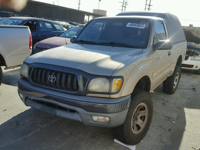 5TEPM62N92Z050848 - 2002 TOYOTA TACOMA GOLD photo 2