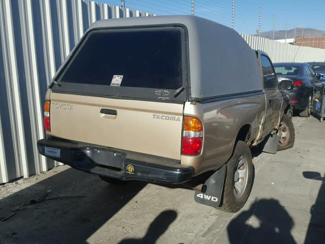 5TEPM62N92Z050848 - 2002 TOYOTA TACOMA GOLD photo 4