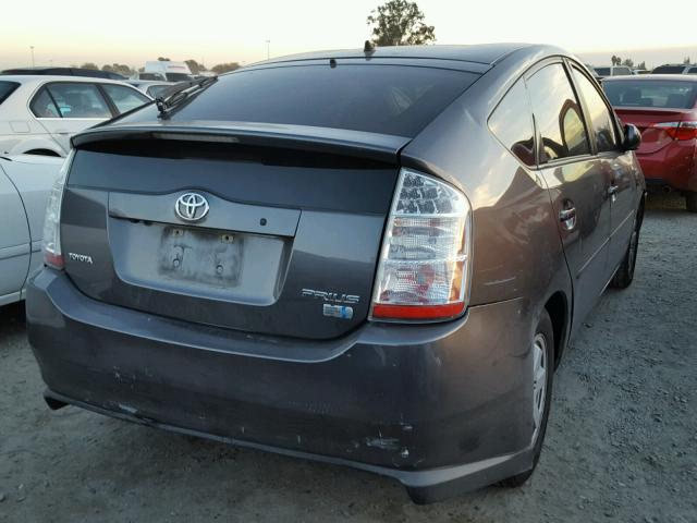 JTDKB20U083337909 - 2008 TOYOTA PRIUS CHARCOAL photo 4