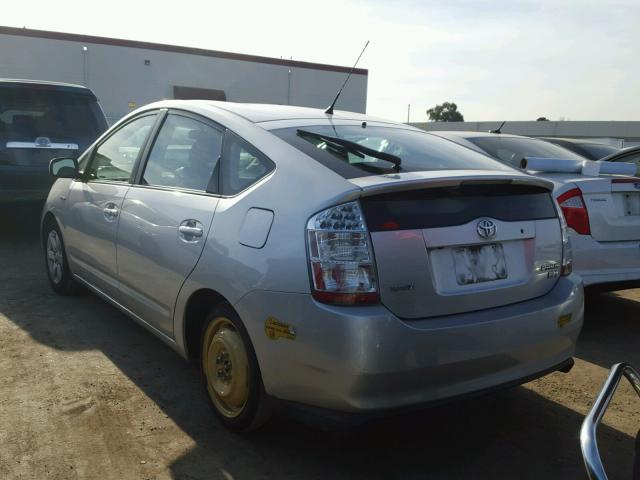 JTDKB20U667059314 - 2006 TOYOTA PRIUS SILVER photo 3